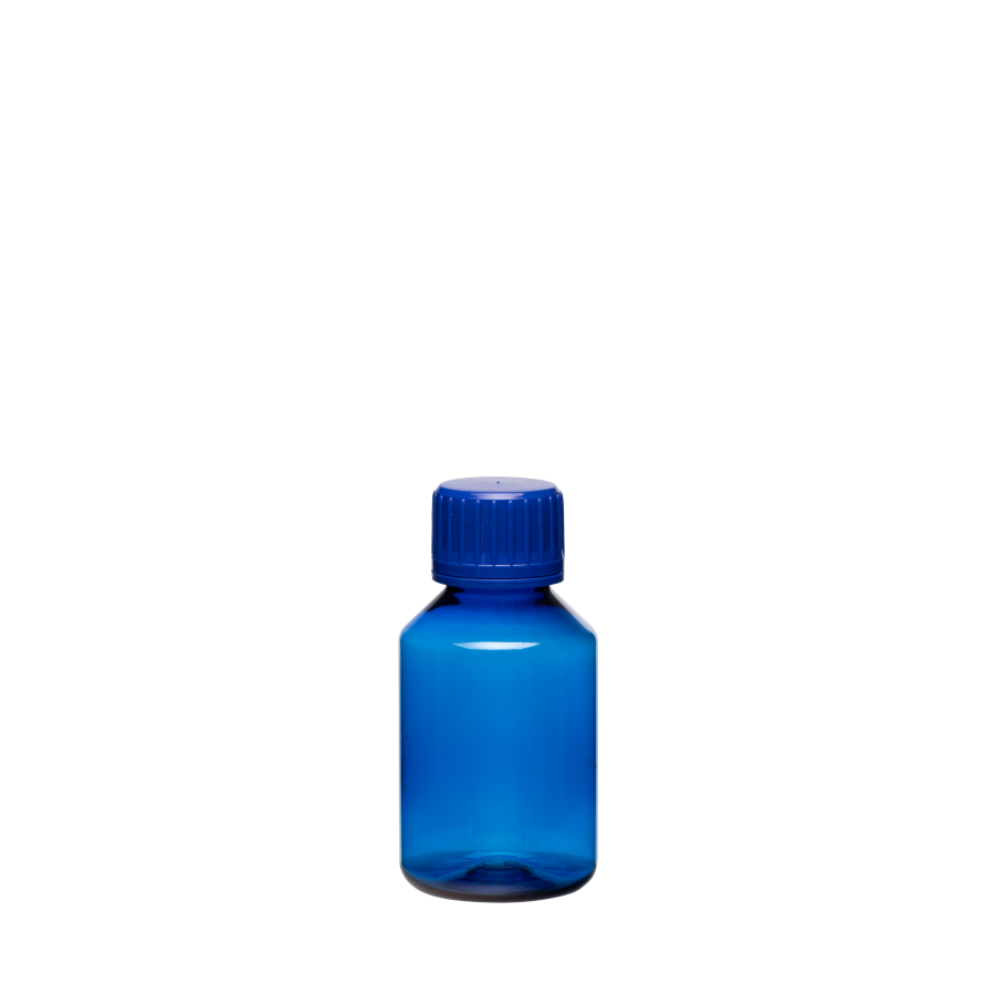 Image: Bottle PET 100 ml + Cap PS 28